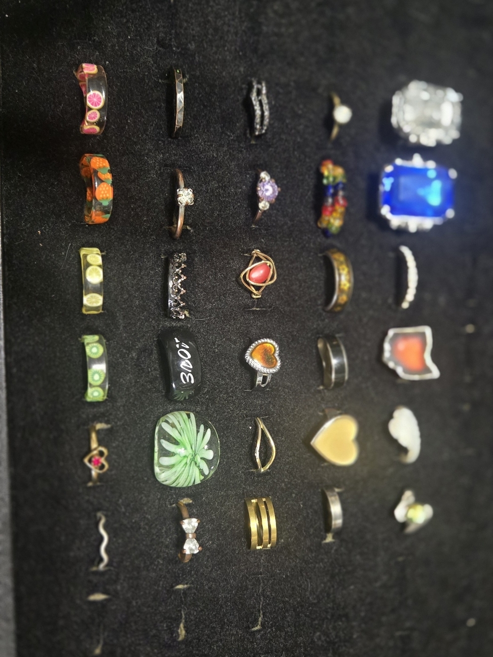 Assorted Women's Fashion Rings Set - Colorful & Mixed Styles LOT OF 30